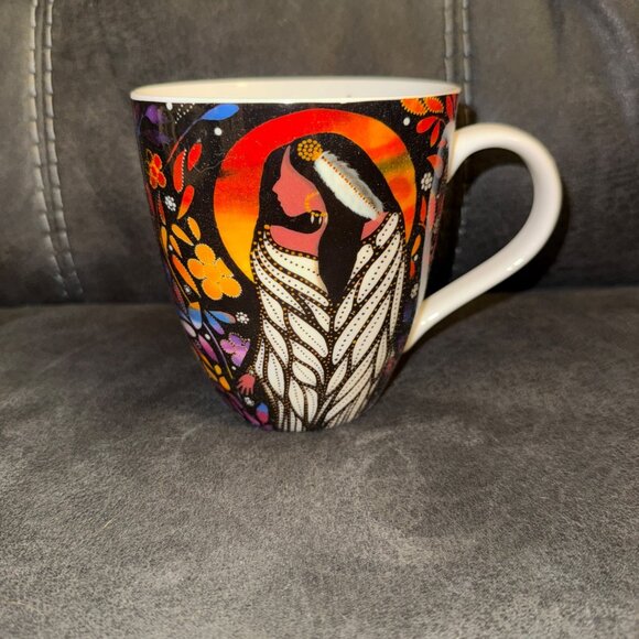 Betty Albert Sacred Space Mug Wabimeguil Artwork Ceramic Purple & Multicolor - Picture 3 of 7